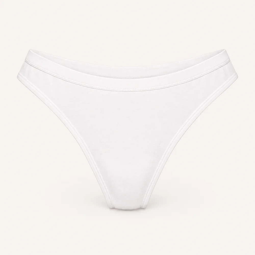Semi hilo de algodón en Blanco