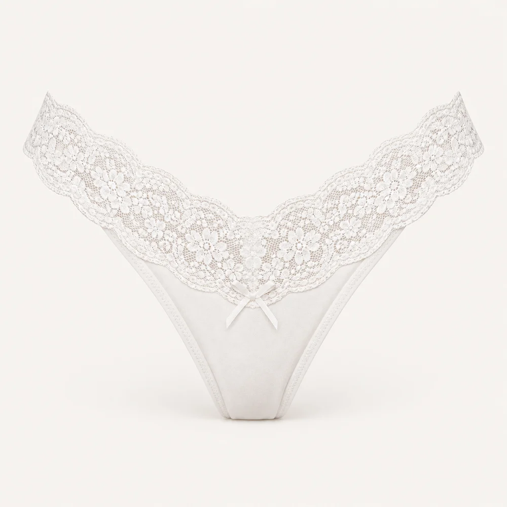 Semi hilo de algodón en Blanco