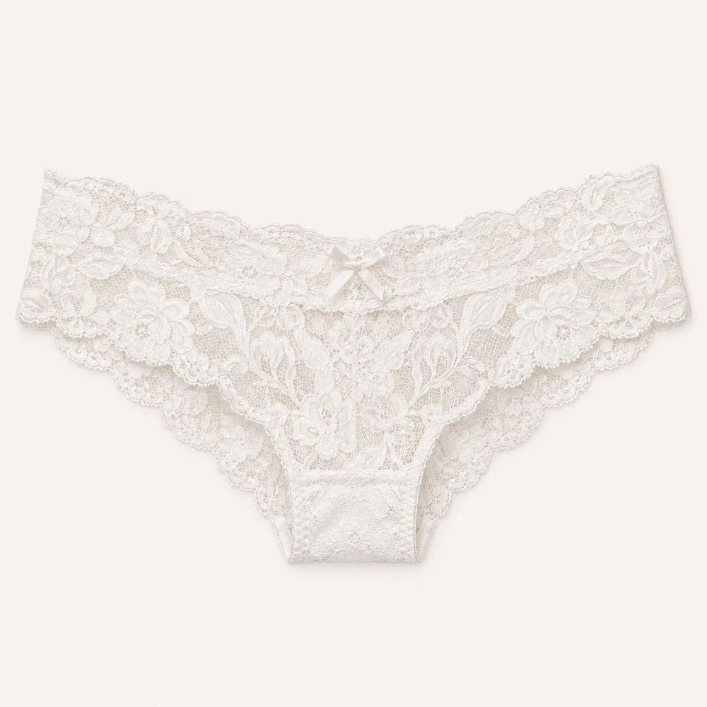 Mini boxer encaje en Blanco
